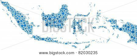 Map of the Republic of Indonesia