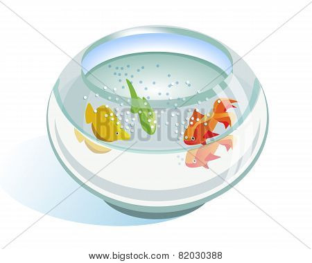 Aquarium Bowl With Fish