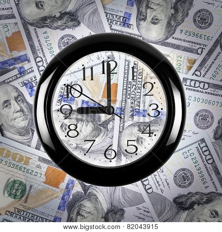Time - money. Business concept.