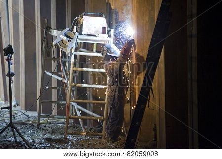 Welder At Work