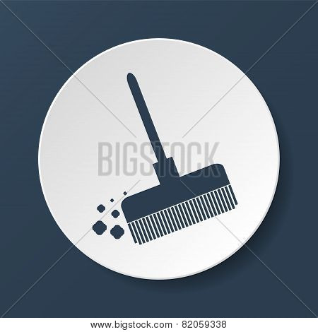 Broom Vector Icon