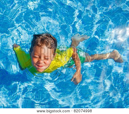 Boy in the pool