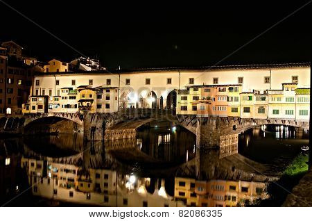 Ponte Vecchio By Night