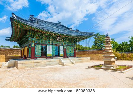 Korean Buddhist Temple complex (Naksansa) in Sokcho, South Korea