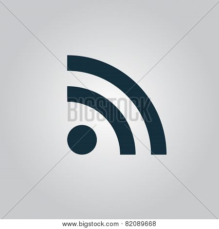 Wi-Fi sign icon, vector illustration. Flat design