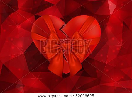 Broken Heart With Bow