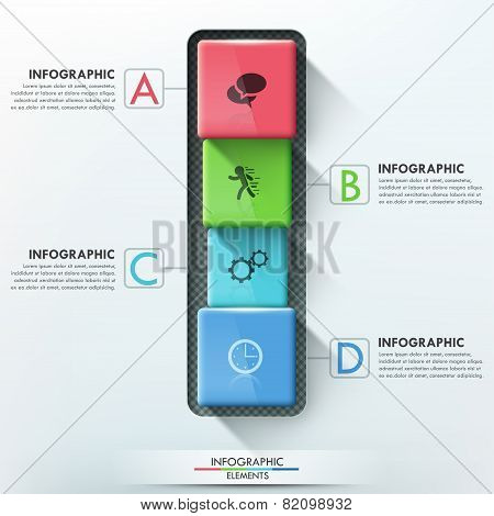 Modern infographics options banner.