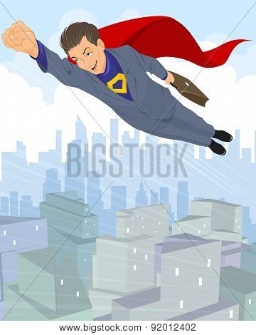 Flying Businessman Hero