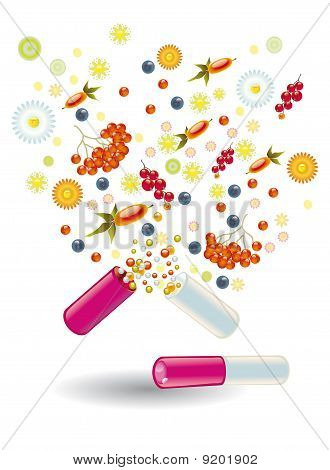 Naturlige vitaminer er i en pille