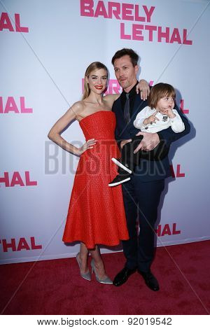 LOS ANGELES - MAY 27:  Jaime King, Kyle Newman, James Knight Newman at the 