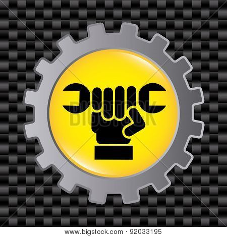 Tools design over gray background vector illustration