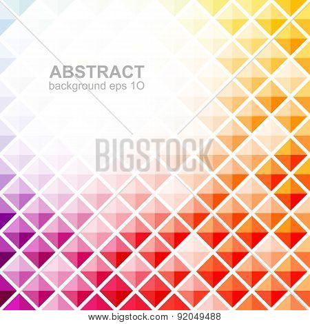 Abstract colorful square pattern background