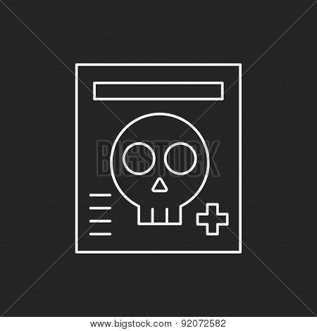 X-rays Line Icon