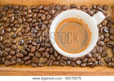 Perfect Shot Of Hot Espresso