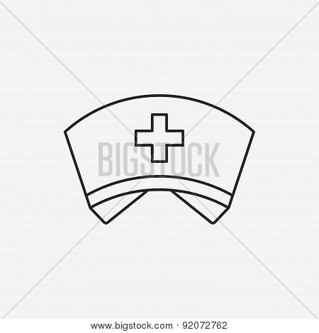 Nurse Hat Line Icon