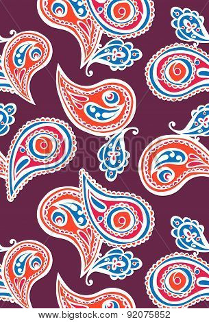 Paisley. Vector seamless illustration.