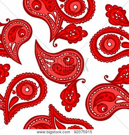 Paisley. Vector seamless illustration.