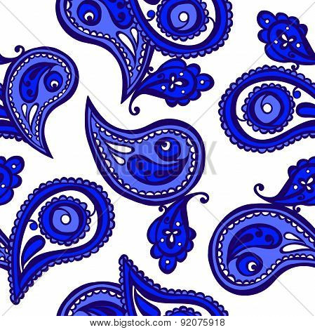 Paisley. Vector seamless illustration.