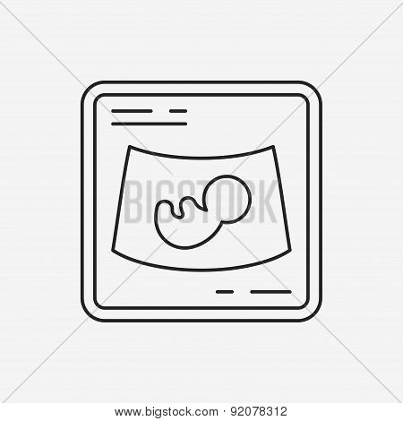 X-rays Line Icon