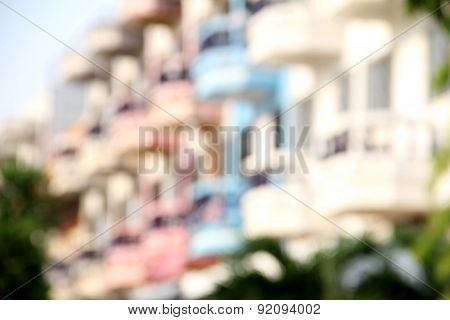 Blur Downtown Building