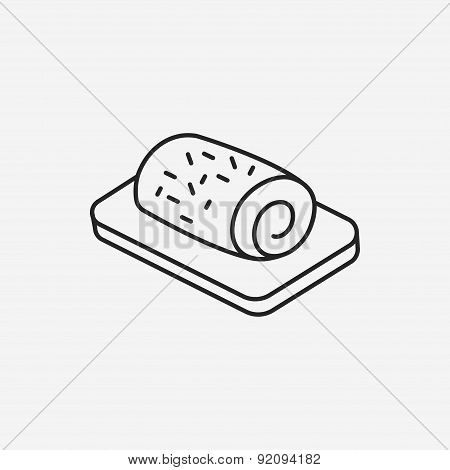 Rollcake Line Icon