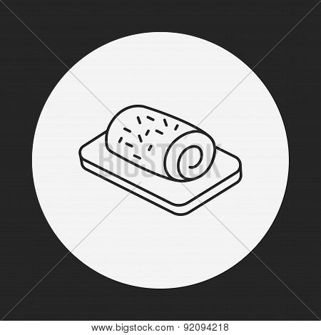 Rollcake Line Icon