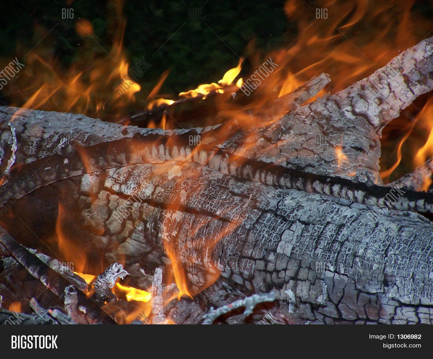 Burning Logs Image & Photo (Free Trial) Bigstock