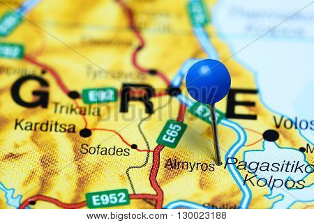 Almyros pinned on a map of Greece
