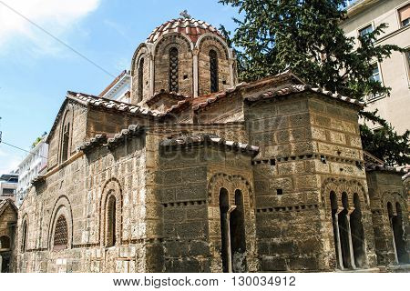 old church Kapnikarea in Athens in Greece