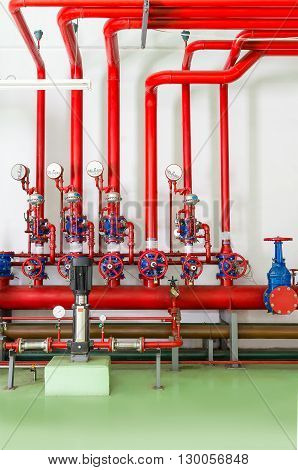 Water sprinkler and fire alarm fighting system