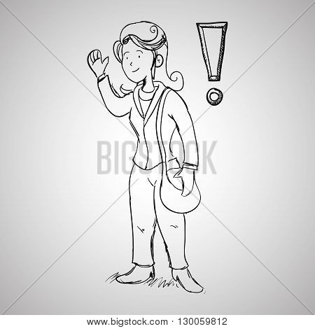 Sketch concept with icon design, vector illustration 10 eps graphic.
