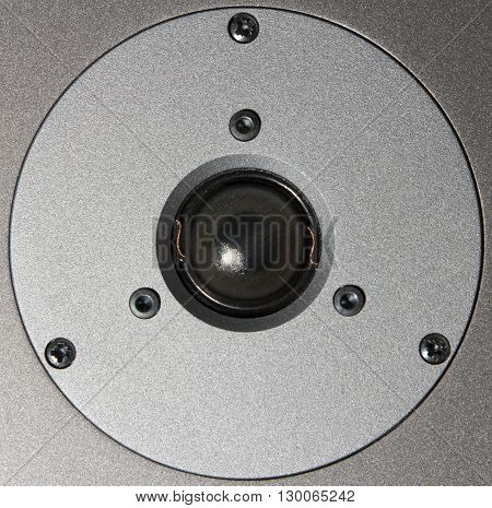 Speaker music loudspeaker closeup. Sounds of music
