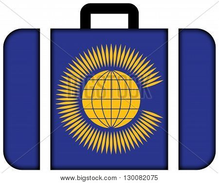 Flag Of The Commonwealth Of Nations. Suitcase Icon, Travel And Transportation Concept