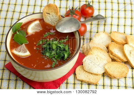 Tomato Soup In A Bowl