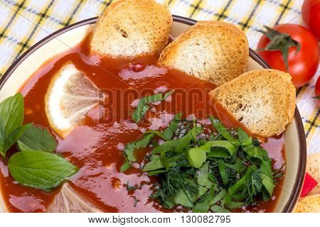 Tomato Soup In A Bowl