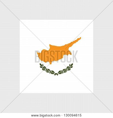 Set of vector icons with Cyprus flag