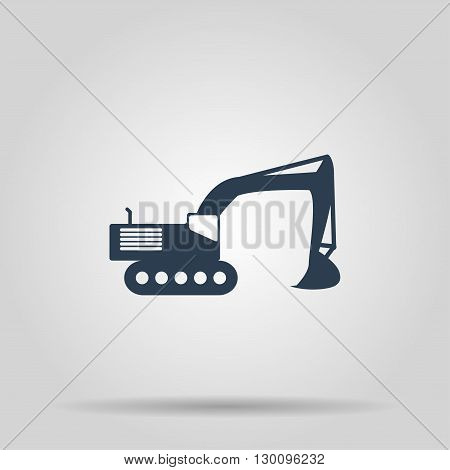Excavator icon. Vector concept illustration for design.
