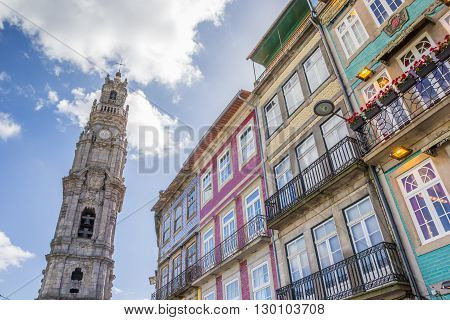 Tower And Colorful Houses In Porto