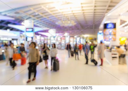 Abstrast Blurred background : airport boarding area
