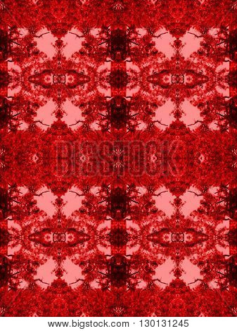 Abstract complex form of ethnic theme structure