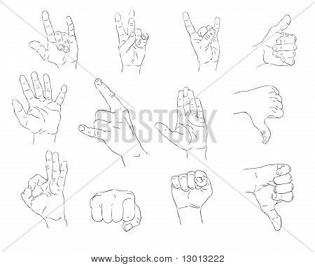 Gestes de la main