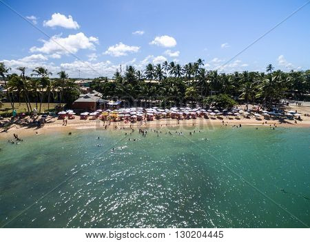 Aerial View of Praia do Forte, Bahia, Brazil