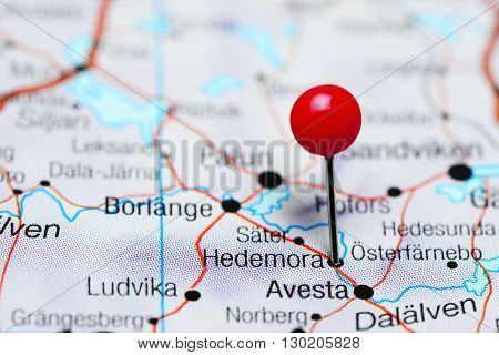 Hedemora pinned on a map of Sweden
