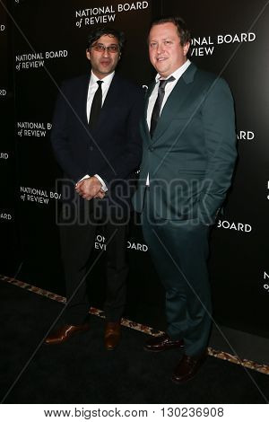 NEW YORK-JAN 5: Director Asif Kapadia (L) and Amy Winhouse's former manager Nick Shymansky attend the 2015 National Board of Review Gala at Cipriani 42nd Street on January 5, 2016 in New York City.