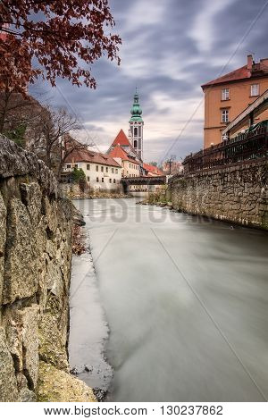 St. Jost church medieval town Cesky Krumlov (UNESCO) South Bohemia Czech republic Europe
