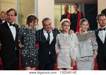 Sigrid Bouaziz, Olivier Assayas,  Kristen Stewart, Nora von Waldstaetten, A. Danielsen Lie,  'Personal Shopper' premiere at the 69th Festival de Cannes. May 17, 2016  Cannes, France