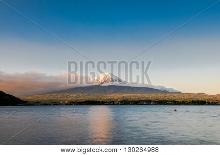 Mountain Fuji in japan volcano travel landscape