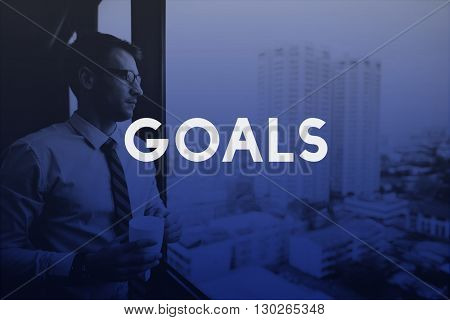 Goals Aspiration Target Vision Confidence Hopeful Concept