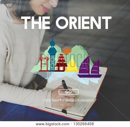 Orient Culture Famous Landmark East Tourism Concept
