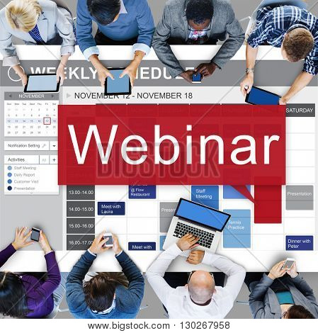 Webinar Website Online Internet Netwotking Concept